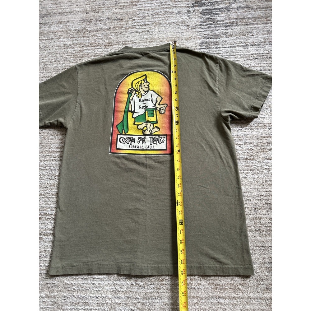 Kanvas By Katin T-Shirt Men L Flat Green Beach Surfside California Custom Surf - Picture 4 of 8